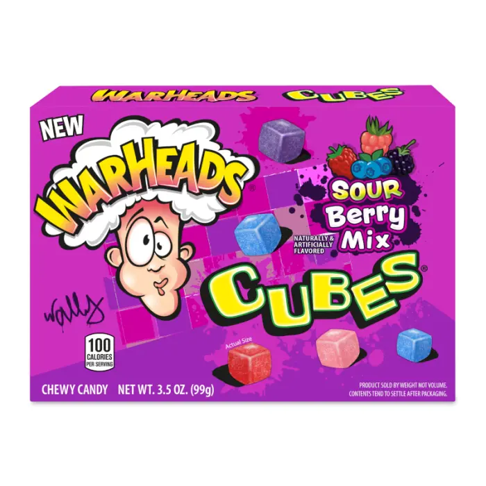 WARHEADS SOUR BERRY CUBES
