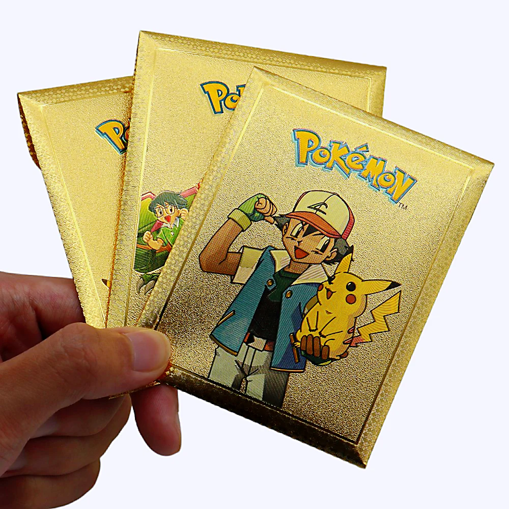 CARTE POKEMON GOLD 10 PCS