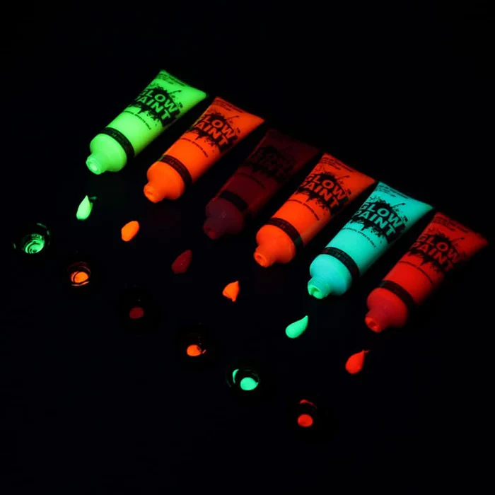 TUBES GLOW IN THE DARK 12 COLORS