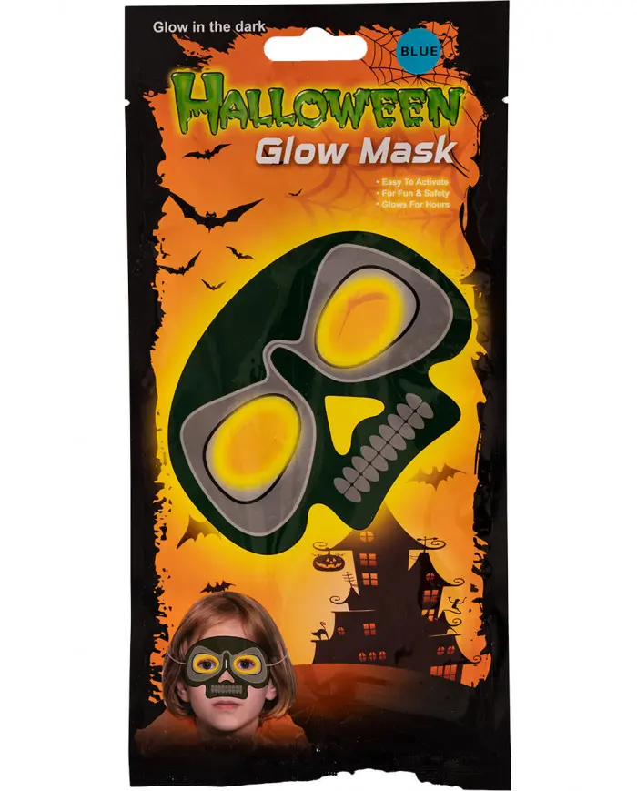 MASQUE SQUELETTE LUMINEUX GLOW IN THE DARK