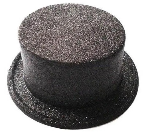 CHAPEAU PAILLETTE NOIR