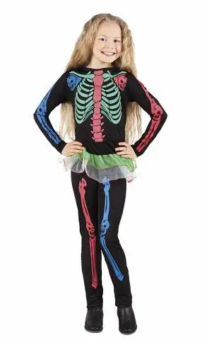 DEGUISEMENT ENFANT SQUELETTE NEON 7-9