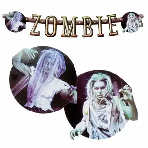 GUIRLANDE HALLOWEEN ZOMBI LETTRE 80s
